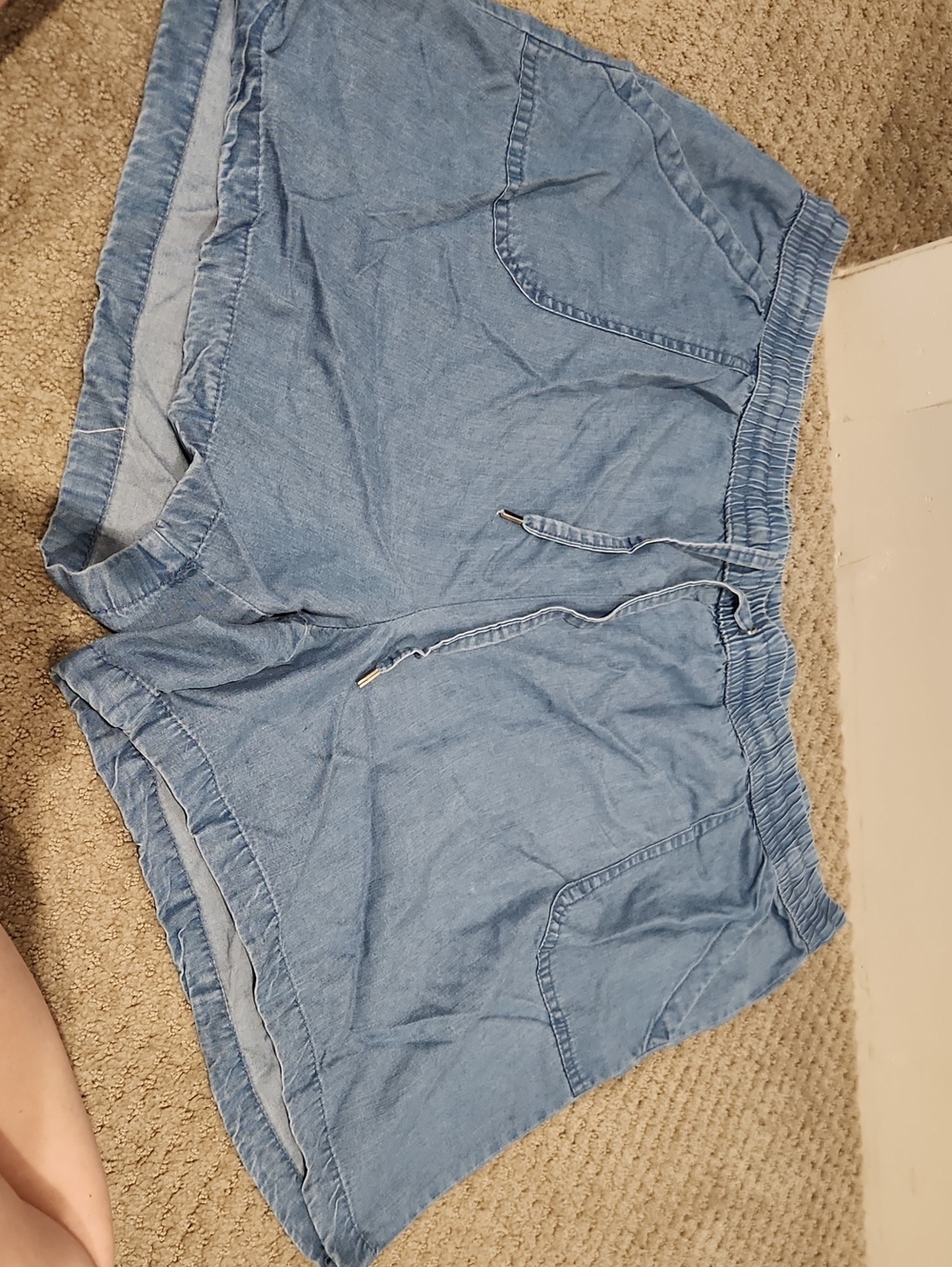 NEW Jones New York Light Blue Women's Drawstring Casual Shorts XL